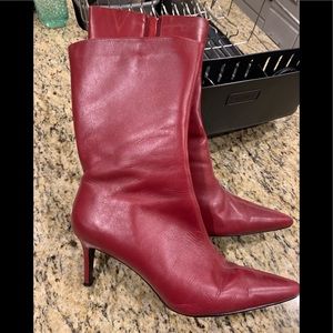 Colin Stuart red heel boots 8.5